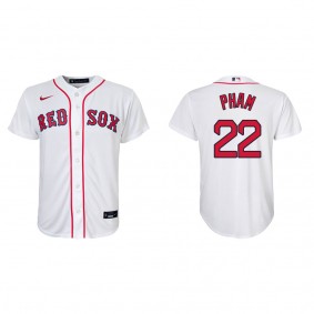 Youth Red Sox Tommy Pham White Replica Home Jersey