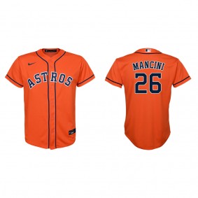 Youth Houston Astros Trey Mancini Orange Replica Alternate Jersey