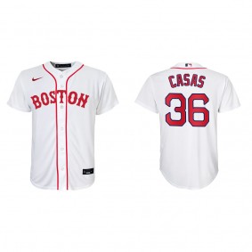 Youth Triston Casas Boston Red Sox Red Sox Patriots' Day Replica Jersey