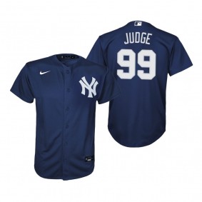 Youth New York Yankees Aaron Judge Nike Navy 2020 Replica Alternate Jersey
