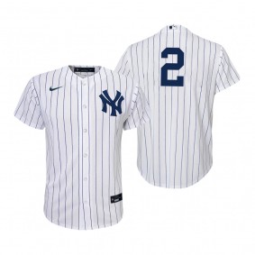 Youth New York Yankees Derek Jeter Nike White Replica Home Jersey