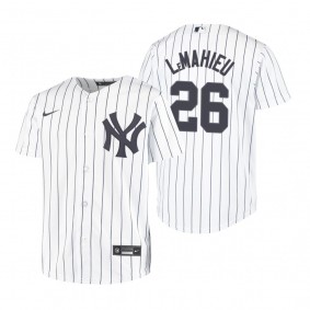 Youth New York Yankees DJ LeMahieu Nike White Replica Home Jersey