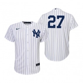 Youth New York Yankees Giancarlo Stanton Nike White Replica Home Jersey