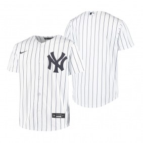 Youth New York Yankees Nike White Replica Home Jersey