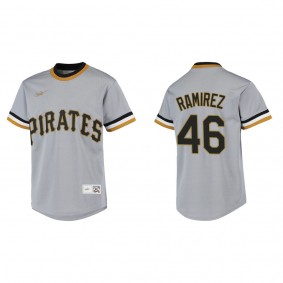 Youth Pittsburgh Pirates Yohan Ramirez Gray Cooperstown Collection Jersey