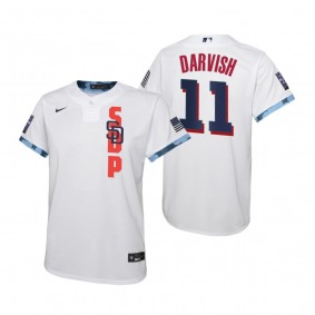 Youth San Diego Padres Yu Darvish Nike White 2021 MLB All-Star Game Jersey
