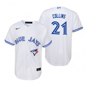Youth Toronto Blue Jays Zack Collins Nike White Replica Home Jersey