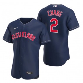 Men's Cleveland Guardians Yu Chang Navy Authentic Alternate Jersey