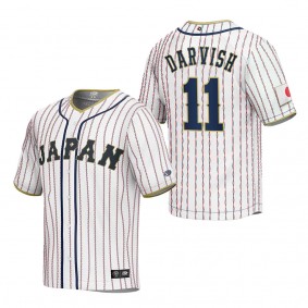 Yu Darvish Men's Japan Baseball White 2023 World Baseball Classic Replica Jersey