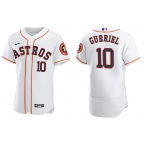 Men's Houston Astros Yulieski Gurriel White Authentic Home Jersey