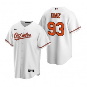 Men's Baltimore Orioles Yusniel Diaz Nike White Replica Home Jersey