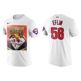 Zach Eflin Philadelphia Phillies 2022 National League Champions White T-Shirt