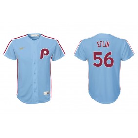 Youth Philadelphia Phillies Zach Eflin Light Blue Cooperstown Collection Jersey