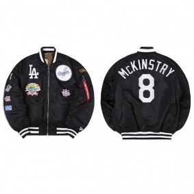Men's Los Angeles Dodgers Zach McKinstry Black Alpha Industries Jacket