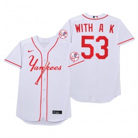Zack Britton With A K White 2021 Players' Weekend Nickname Jersey