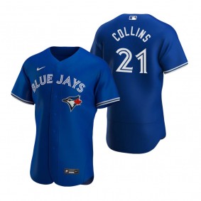 Men's Toronto Blue Jays Zack Collins Royal Authentic Alternate Jersey