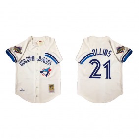 Zack Collins Toronto Blue Jays White Mitchell & Ness 1992 Authentic Jersey