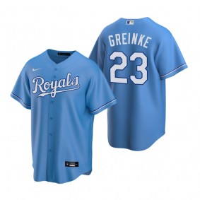 Kansas City Royals Zack Greinke Nike Light Blue Replica Alternate Jersey
